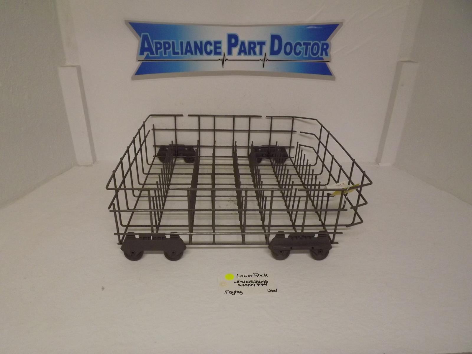 Maytag Dishwasher WPW10525642 W10199774 Lower Rack Used Maytag Dishwasher WPW10525642 W10199774 Lower Rack Used